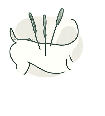 Entspannter Hund während der Akupunkturbehandlung